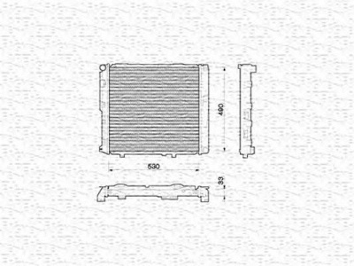 MAGNETI MARELLI 350213774000 -  Радиатор, охлаждение двигателя